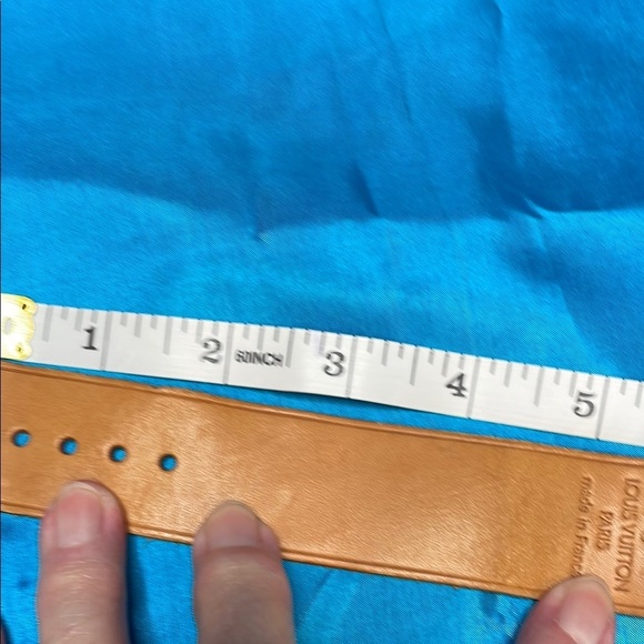 Louis Vuitton Tan Leather Poignet Strap with Gold Buckle - Picture 7 of 7